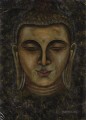 Buddha head in grey Buddhism